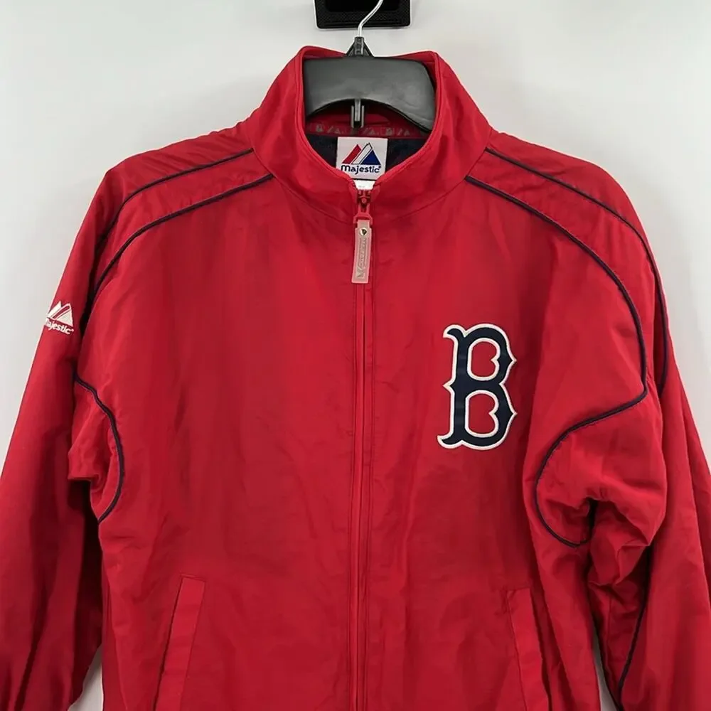 Boston Red Sox Majestic Youth Full Zip Jacket - Red - 10/12